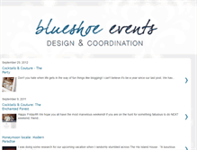 Tablet Screenshot of blueshoeevents.blogspot.com