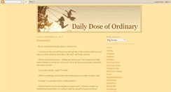 Desktop Screenshot of dailydoseofordinary.blogspot.com