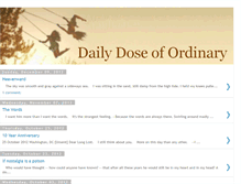 Tablet Screenshot of dailydoseofordinary.blogspot.com