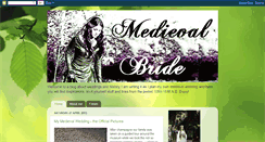 Desktop Screenshot of medieval-bride.blogspot.com