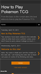 Mobile Screenshot of howtoplaypokemontcg.blogspot.com