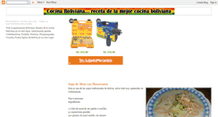 Desktop Screenshot of cocina-boliviana.blogspot.com