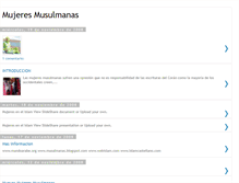 Tablet Screenshot of mujeresmusulmanas.blogspot.com