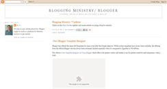Desktop Screenshot of bloggingministry.blogspot.com