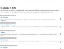 Tablet Screenshot of kinderbett-info.blogspot.com