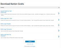 Tablet Screenshot of downloadkontengratis.blogspot.com