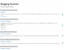 Tablet Screenshot of bloggingpynchon.blogspot.com