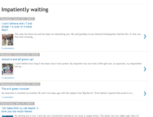Tablet Screenshot of impatientkate.blogspot.com