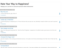 Tablet Screenshot of hateyourwaytohappiness.blogspot.com