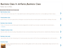 Tablet Screenshot of businessclassinairfares.blogspot.com