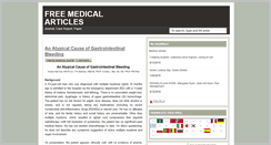 Desktop Screenshot of medicearticles.blogspot.com