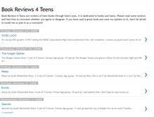 Tablet Screenshot of bookreviews4teens.blogspot.com