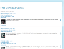 Tablet Screenshot of gratisdownload-game.blogspot.com