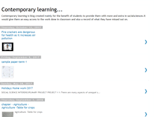 Tablet Screenshot of contemporarylearning.blogspot.com