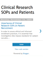 Mobile Screenshot of clinicalresearchsopspatients.blogspot.com