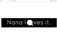 Tablet Screenshot of nanalovesit.blogspot.com