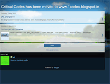 Tablet Screenshot of criticalcodes.blogspot.com