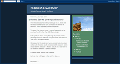 Desktop Screenshot of fearlessleadership.blogspot.com