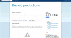 Desktop Screenshot of beckyjproductions.blogspot.com