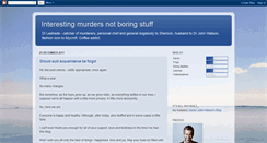 Desktop Screenshot of interestingmurders.blogspot.com