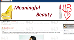 Desktop Screenshot of meaningfulbeauty.blogspot.com