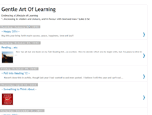 Tablet Screenshot of gentleartoflearning.blogspot.com