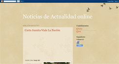 Desktop Screenshot of noticiasdeactualidadonline.blogspot.com