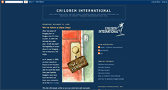 Desktop Screenshot of childreninternational.blogspot.com