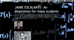 Desktop Screenshot of halloffameteacherjaimeescalante.blogspot.com