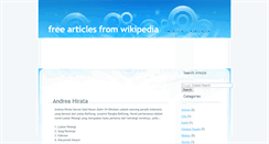 Desktop Screenshot of free-article-wikipedia.blogspot.com