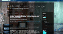 Desktop Screenshot of christianlearninglounge.blogspot.com