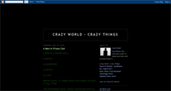 Desktop Screenshot of crazyworldcrazythings.blogspot.com