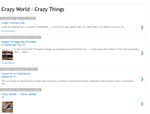 Tablet Screenshot of crazyworldcrazythings.blogspot.com