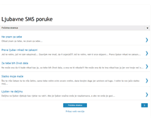 Tablet Screenshot of ljubavne-sms-poruke.blogspot.com