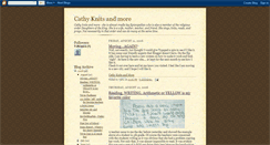 Desktop Screenshot of cathyknits.blogspot.com