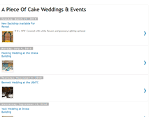 Tablet Screenshot of apieceofcakeweddingsandevents.blogspot.com