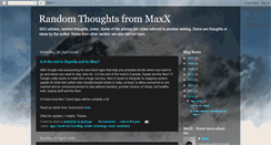 Desktop Screenshot of madhuvmenon.blogspot.com