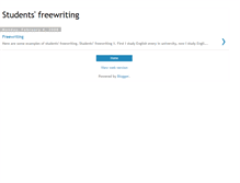 Tablet Screenshot of examplesoffreewriting.blogspot.com