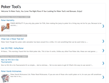 Tablet Screenshot of poker-tools.blogspot.com