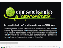 Tablet Screenshot of emprendedoressenavelez.blogspot.com