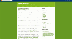 Desktop Screenshot of greenknitters.blogspot.com