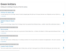 Tablet Screenshot of greenknitters.blogspot.com