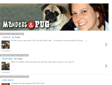 Tablet Screenshot of mandersnpug.blogspot.com