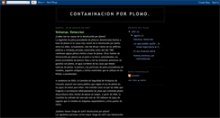 Desktop Screenshot of contaminacionporplomo-damaris.blogspot.com