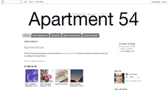 Desktop Screenshot of apartment54.blogspot.com