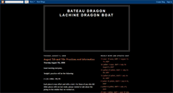 Desktop Screenshot of bateaudragonlachinedragonboat.blogspot.com