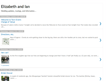Tablet Screenshot of elizabethandiansbigday.blogspot.com