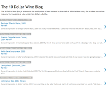 Tablet Screenshot of 10dollarwine.blogspot.com