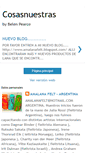 Mobile Screenshot of cosasnuestrasblog.blogspot.com