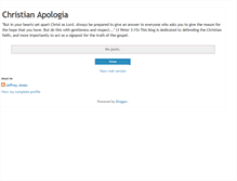 Tablet Screenshot of christianapologia.blogspot.com